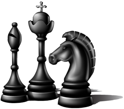 Desenho de jogo de peças de xadrez