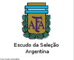 Imagem referente ao escudo da Seleo de Futebol da Argentina. <br><br> Palavras-chave: esporte, futebol, escudo, Argentina. 