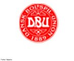 Imagem referente ao escudo da Seleo de Futebol da Dinamarca. <br><br> Palavras-chave: esporte, futebol, escudo, Dinamarca.  