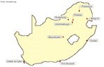 Mapa com a localizao das cidades sede da Copa do Mundo 2010. Em 17 de maro de 2006, a FIFA anunciou oficialmente a lista de sedes da Copa da frica do Sul.<br><br> Estdios Copa do Mundo da frica do Sul 2010<br><br> * Free State Stadium - Bloemfontein<br><br> * Cape Town Stadium - Cidade do Cabo<br><br> * Moses Mabhida Stadium - Durban<br><br> * Soccer City - Joanesburgo<br><br> * Ellis Park Stadium - Joanesburgo<br><br> * Mbombela Stadium - Nelspruit<br><br> * Peter Mokaba Stadium - Polokwane<br><br> * Nelson Mandela Bay Stadium - Porto Elizabeth<br><br> * Loftus Versfeld Stadium - Tshwane/Pretria<br><br> * Royal Bafokeng Stadium - Rustenburgo<br><br> <br><br> Palavras-chave: esporte, futebol, estdio, frica do Sul.