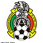 Imagem referente ao escudo da Seleo de Futebol do Mxico. <br><br> Palavras-chave: esporte, futebol, escudo, Mxico.
